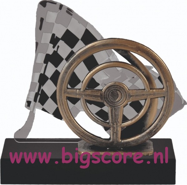 Autosport Metaalbeeld + Acrylachtergrond TRK789